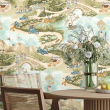 BMVV007/09D Tally Ho! Village Green Viva Vintage Wallpaper by Brand McKenzie