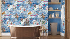 BMVV007/10A Wired Cotton Clouds Viva Vintage Wallpaper by Brand McKenzie