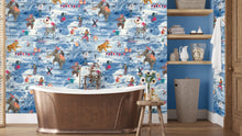 BMVV007/10A Wired Cotton Clouds Viva Vintage Wallpaper by Brand McKenzie