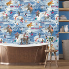 BMVV007/10A Wired Cotton Clouds Viva Vintage Wallpaper by Brand McKenzie