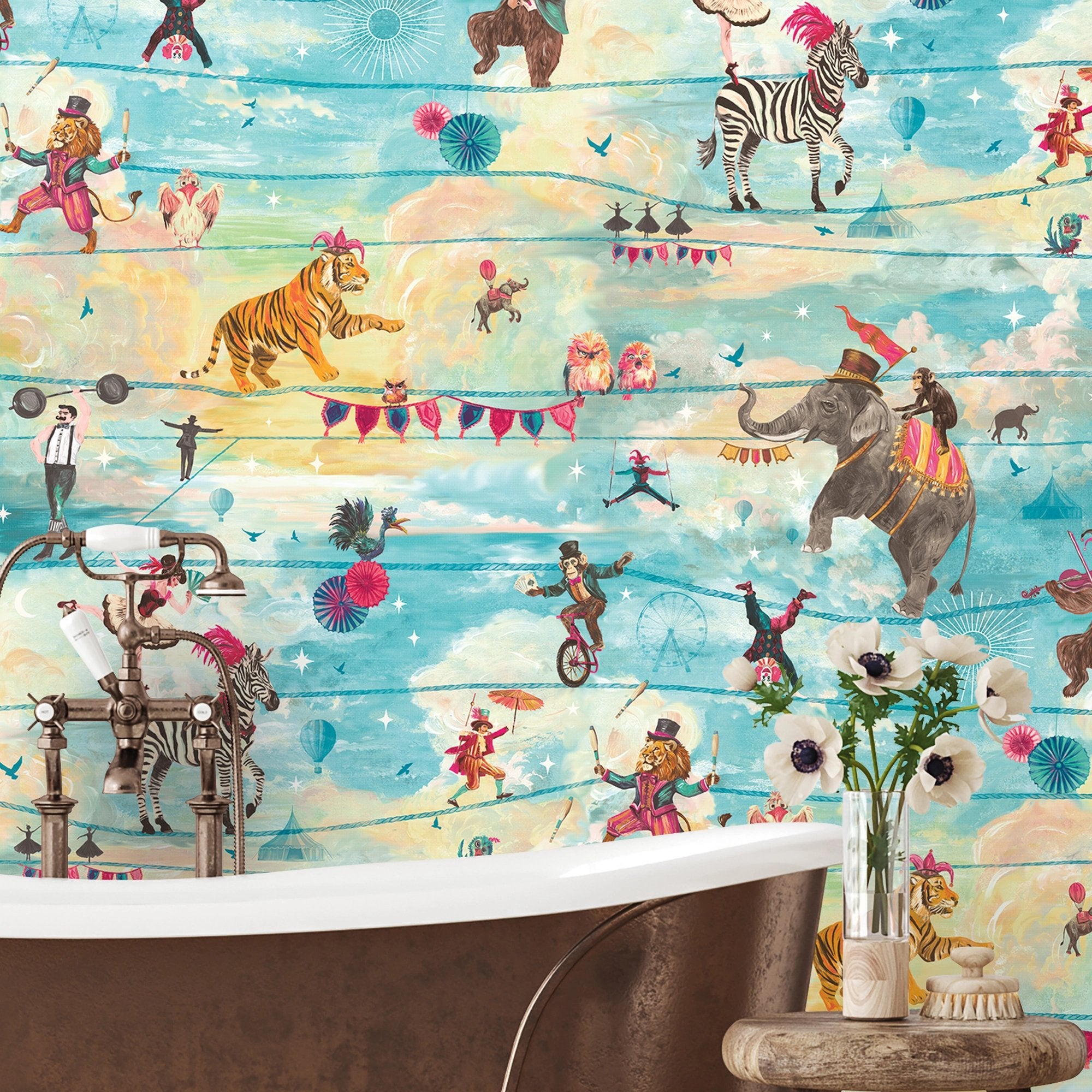 BMVV007/10C Wired Kaleidoscope Viva Vintage Wallpaper by Brand McKenzie