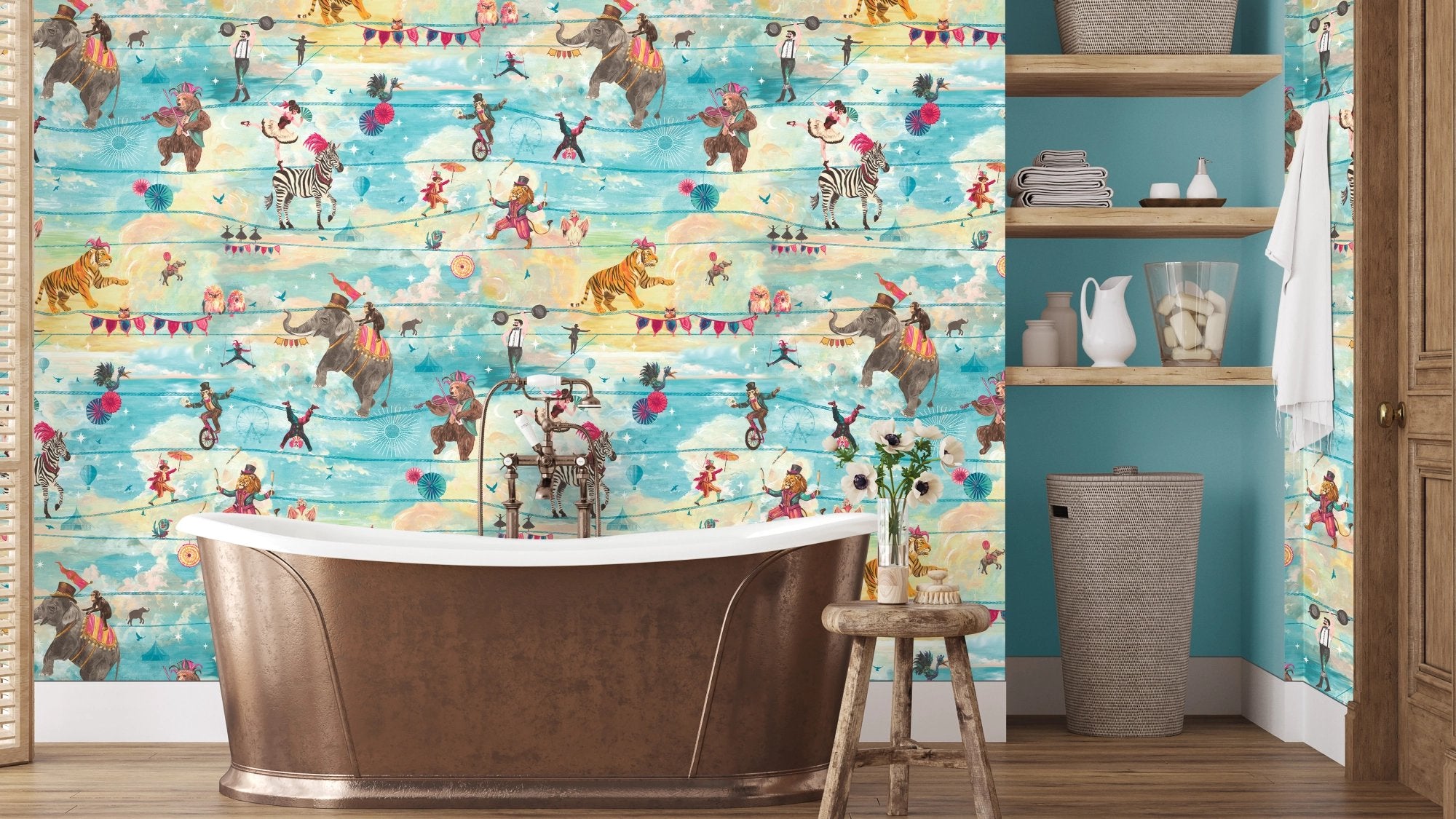 BMVV007/10C Wired Kaleidoscope Viva Vintage Wallpaper by Brand McKenzie