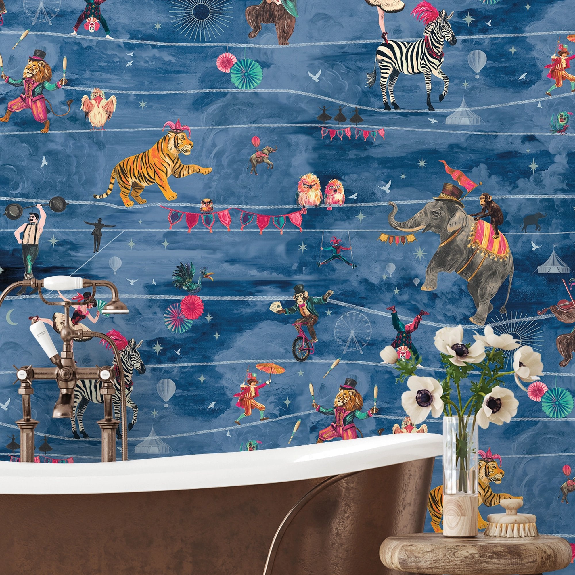 BMVV007/10D Wired Moonlit Viva Vintage Wallpaper by Brand McKenzie