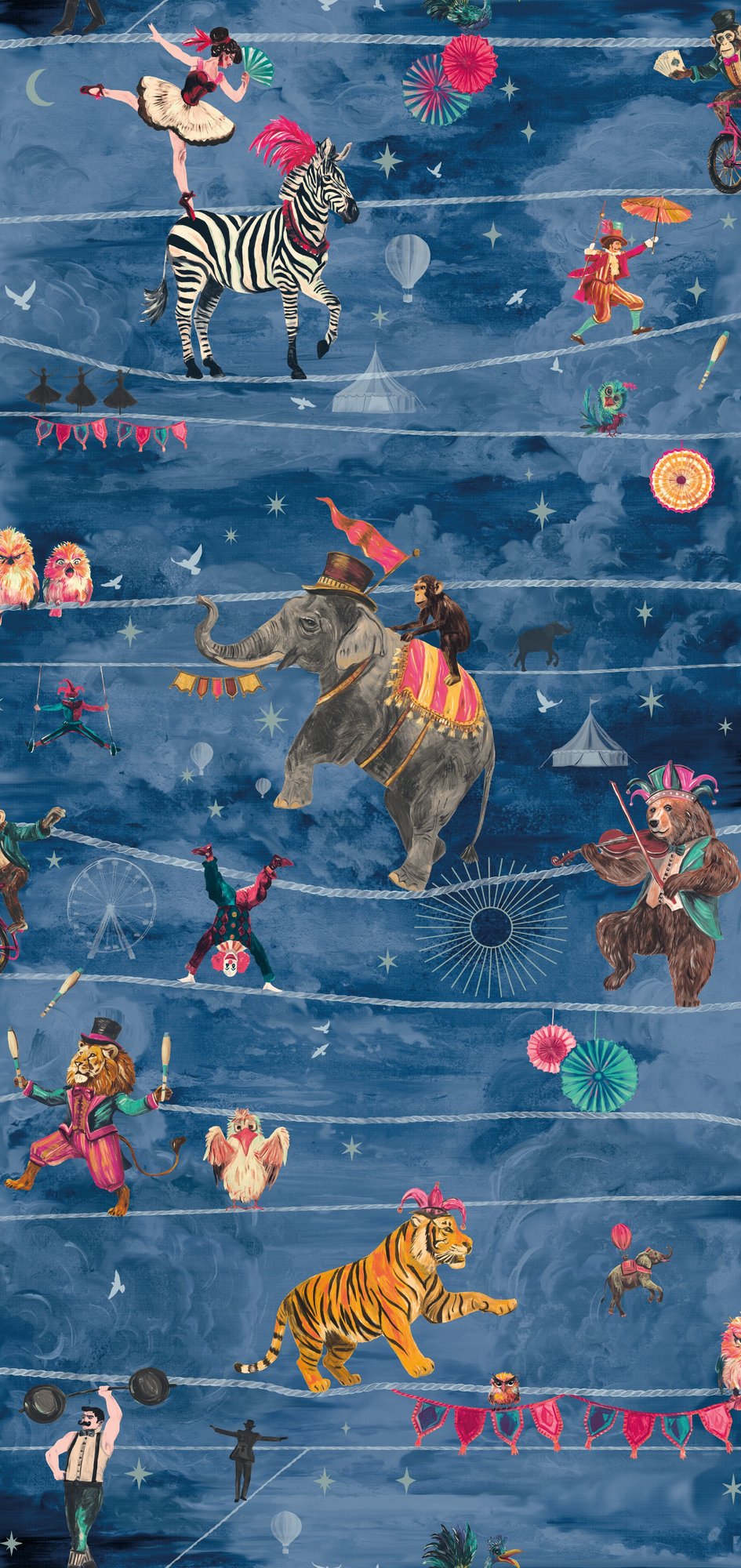 BMVV007/10D Wired Moonlit Viva Vintage Wallpaper by Brand McKenzie