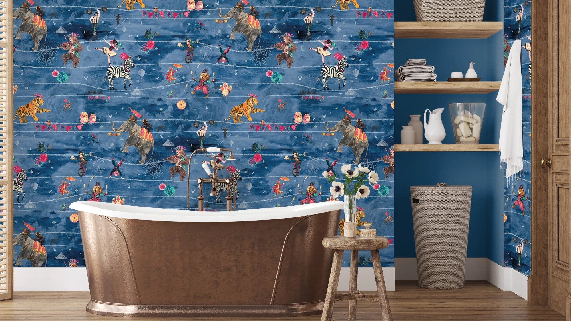 BMVV007/10D Wired Moonlit Viva Vintage Wallpaper by Brand McKenzie