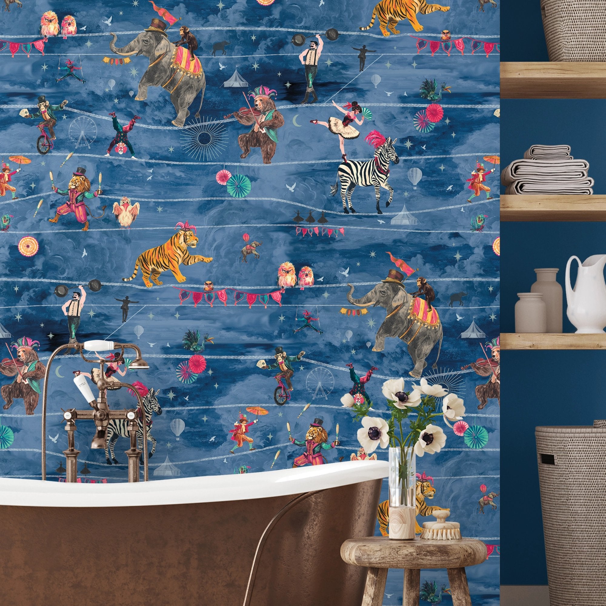 BMVV007/10D Wired Moonlit Viva Vintage Wallpaper by Brand McKenzie