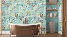 BMVV007/10E Wired Sky Light Viva Vintage Wallpaper by Brand McKenzie