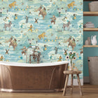 BMVV007/10E Wired Sky Light Viva Vintage Wallpaper by Brand McKenzie