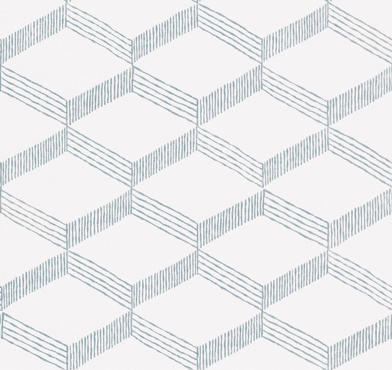 BO6723 Palisades Paperweave Smokey Blue Artifacts Wallpaper by York Wallcoverings