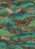 BR4201-1 Camp Blau Dark Green Barcino Wallpaper by Tres Tintas