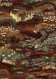 Camp Blau Brown Barcino Wallpaper by Tres Tintas