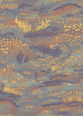 Camp Blau Purple Barcino Wallpaper by Tres Tintas