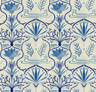BR4202-1 Voysey Dark Blue Barcino Wallpaper by Tres Tintas