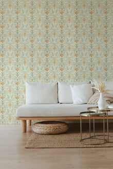 BR4202-2 Voysey Green Barcino Wallpaper by Tres Tintas