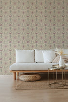 BR4202-6 Voysey Pink Barcino Wallpaper by Tres Tintas