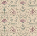 Voysey Pink Barcino Wallpaper by Tres Tintas