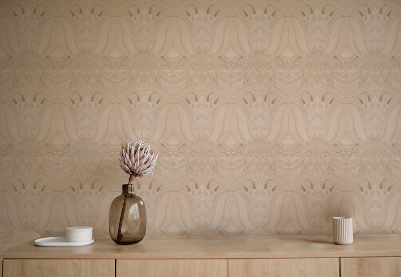BR4203-2 Palau Beige Barcino Wallpaper by Tres Tintas