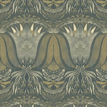 BR4203-5 Palau Dark Blue Barcino Wallpaper by Tres Tintas