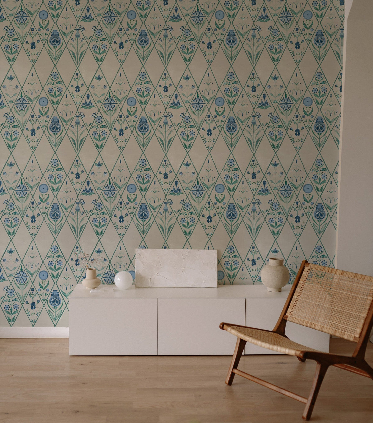 BR4204-4 Rajola Light Blue Barcino Wallpaper by Tres Tintas