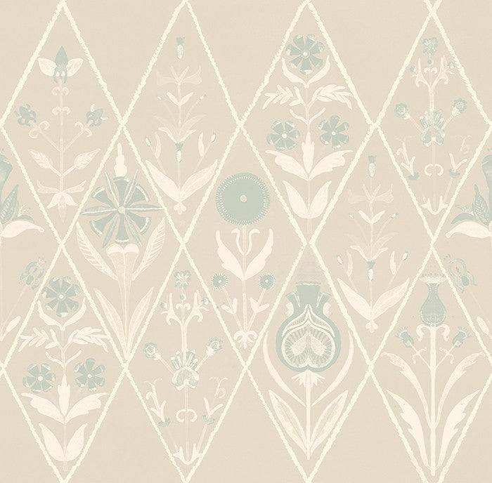 BR4204-5 Rajola Beige Barcino Wallpaper by Tres Tintas
