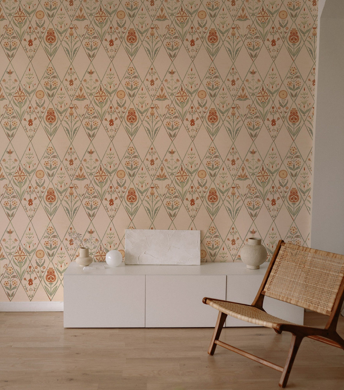 BR4204-6 Rajola Orange Barcino Wallpaper by Tres Tintas