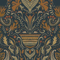 Domas Blue Barcino Wallpaper by Tres Tintas