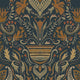 Domas Blue Barcino Wallpaper by Tres Tintas