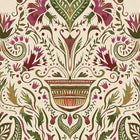 BR4205-4 Domas Beige Red Barcino Wallpaper by Tres Tintas