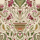 Domas Beige Red Barcino Wallpaper by Tres Tintas