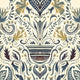 Domas Beige Blue Barcino Wallpaper by Tres Tintas