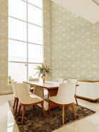BR4205-6 Domas Beige Light Blue Barcino Wallpaper by Tres Tintas