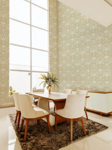 BR4205-6 Domas Beige Light Blue Barcino Wallpaper by Tres Tintas