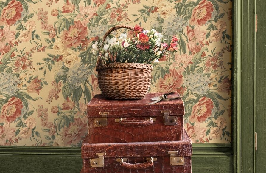 Garden Party Antique Garden Party Wallpaper by Mulberry Home
