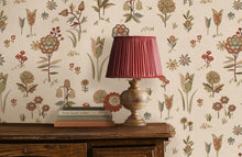 Firle Meadow Russet Garden Party Wallpaper by Mulberry Home
