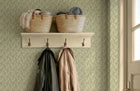 Martock Sprig Aqua Garden Party Wallpaper by Mulberry Home