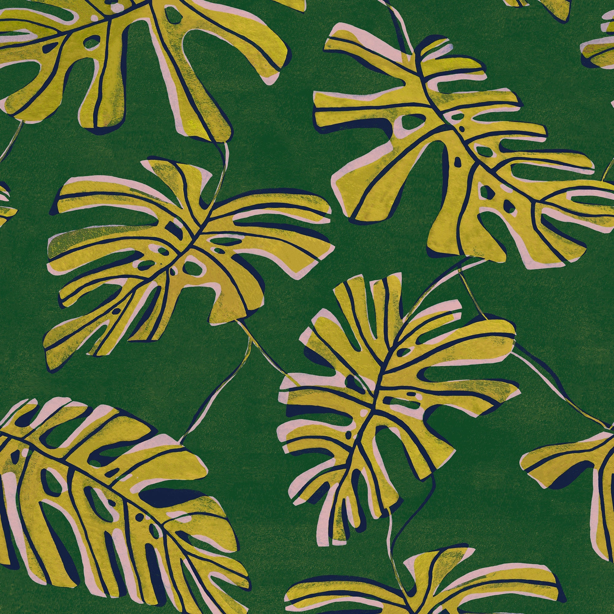 Monstera Verde Bossa Nova Wallpaper by Tres Tintas