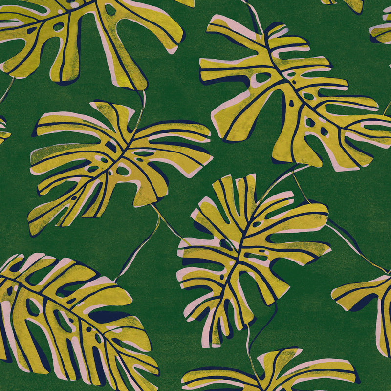 Monstera Verde Bossa Nova Wallpaper by Tres Tintas