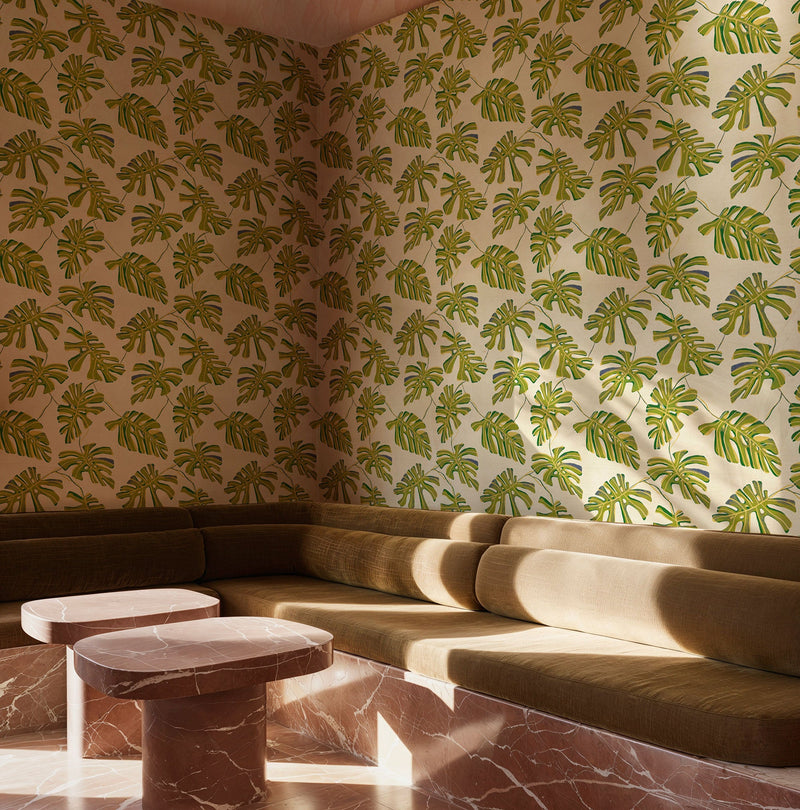 Monstera Lima Bossa Nova Wallpaper by Tres Tintas