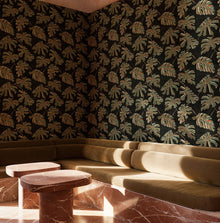 Monstera Ebano Bossa Nova Wallpaper by Tres Tintas