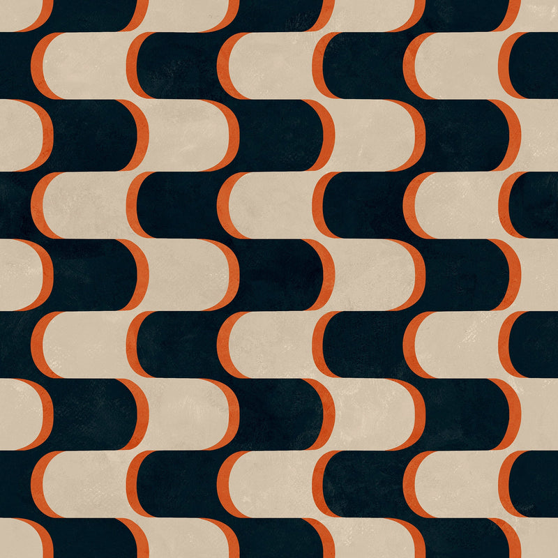 Copacabana Ebano Bossa Nova Wallpaper by Tres Tintas