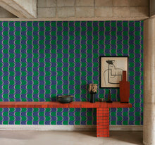 Copacabana Cobalto Bossa Nova Wallpaper by Tres Tintas