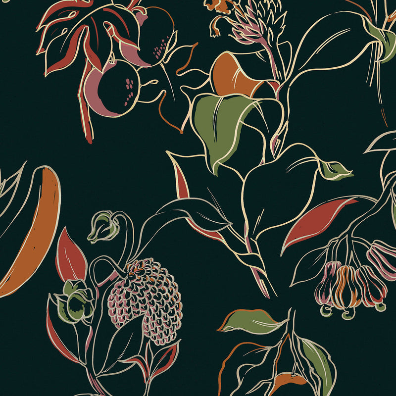 Guanabana Ebano Bossa Nova Wallpaper by Tres Tintas