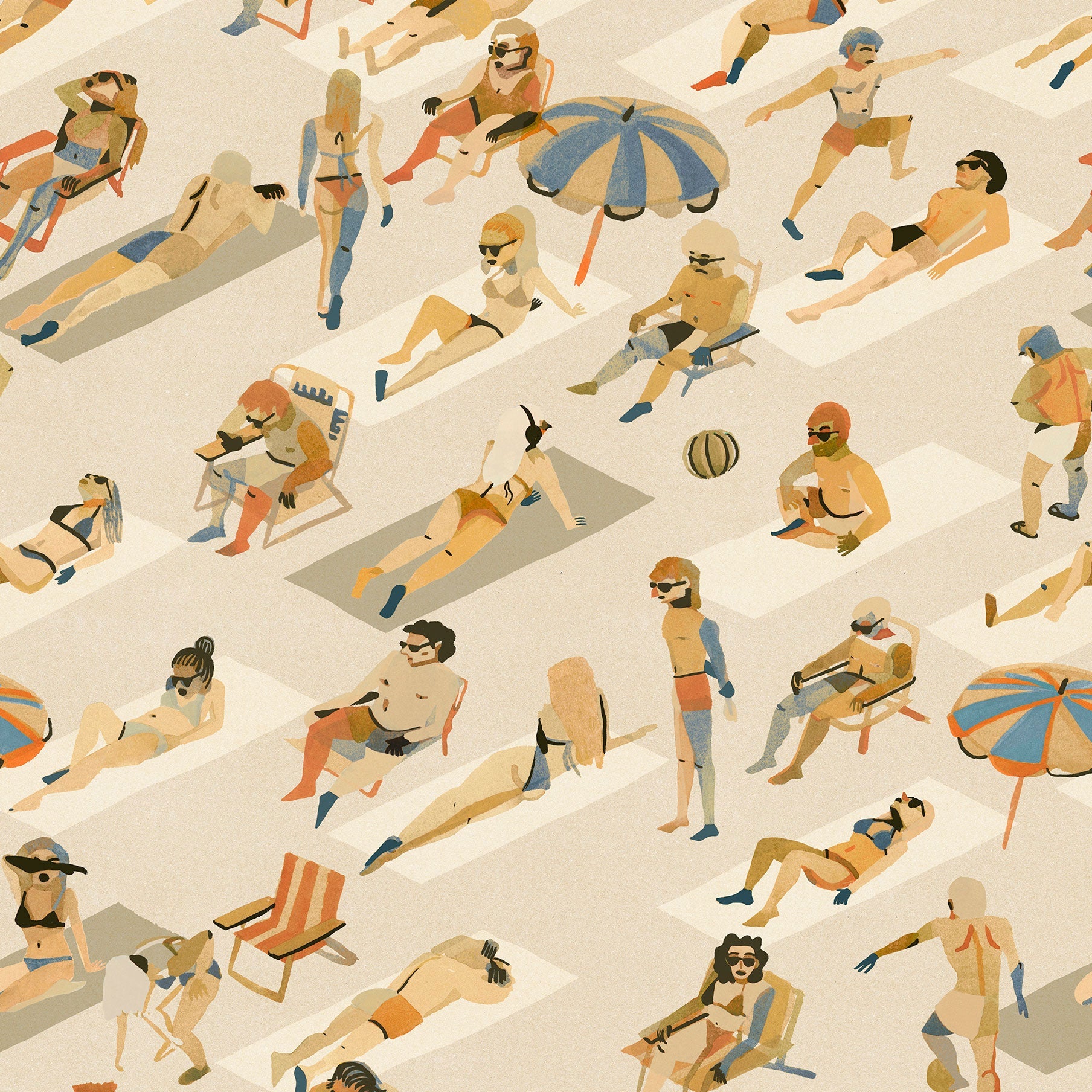 Ipanema Arena Bossa Nova Wallpaper by Tres Tintas
