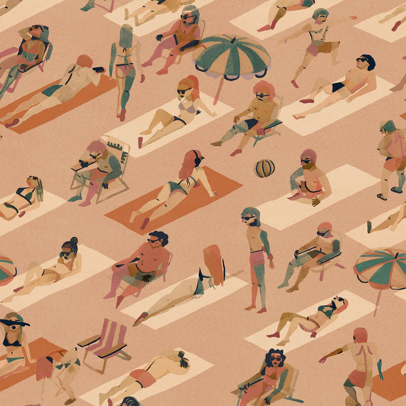 Ipanema Rosa Bossa Nova Wallpaper by Tres Tintas