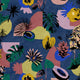 Tropicalia Cobalto Bossa Nova Wallpaper by Tres Tintas
