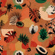 Tropicalia Naranja Bossa Nova Wallpaper by Tres Tintas