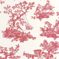 Cadence Rouge Grenat Les Belles Toiles De Jouy 2 Wallpaper by Casadeco