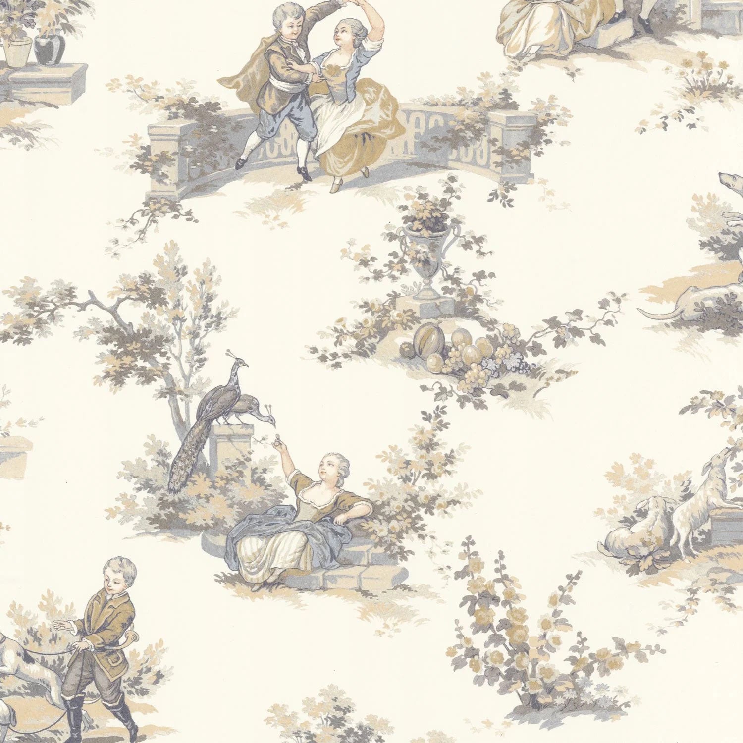 BTJD201731919 Gavotte Les Belles Toiles De Jouy 2 Wallpaper by Casadeco