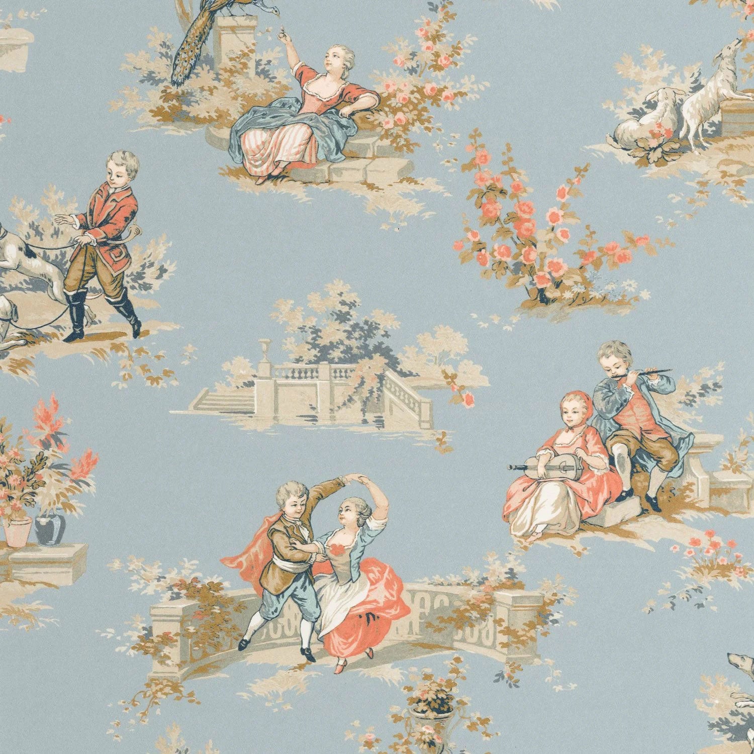 BTJD201736515 Gavotte Les Belles Toiles De Jouy 2 Wallpaper by Casadeco