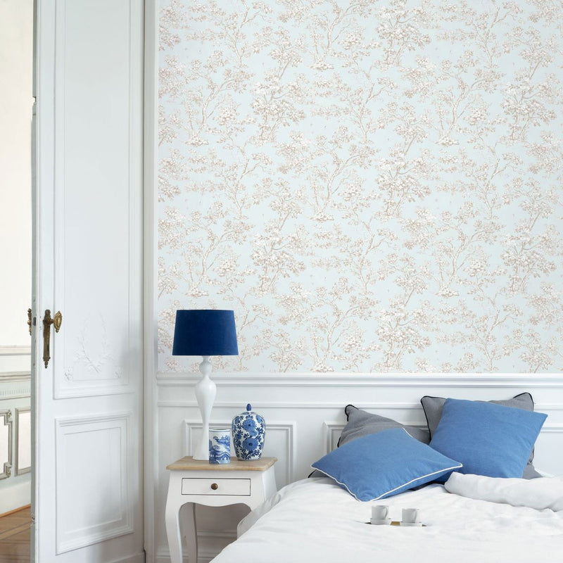 BTJD81526106 Arbre Les Belles Toiles De Jouy 2 Wallpaper by Casadeco